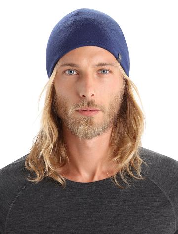 Royal Navy / Island Icebreaker Unisex Merino Pocket Beanie Men's Hats | AU 1104RVDW